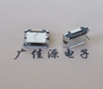 陕西Micro USB卷口 B型(无柱）插板脚间距6.4普通端子