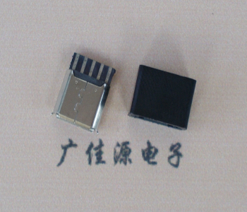 陕西麦克-迈克 接口USB5p焊线母座 带胶外套 连接器
