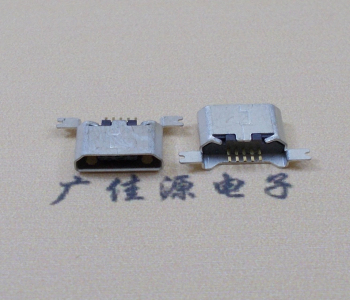 陕西MK USB B Type 沉板0.9母座后两脚SMT口不卷边