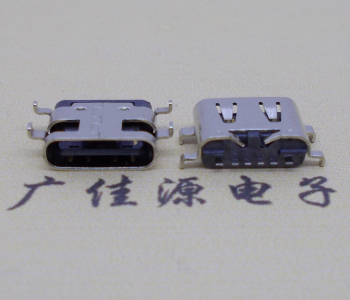 陕西卧式连接器Type-C6p母座沉板SMT0.8mm