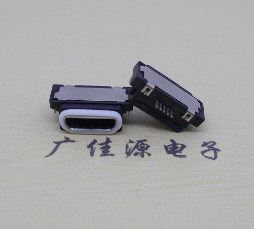 陕西micro usb5pin防水接口 沉板 0.8卧式防水母座