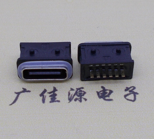 陕西防水type-c6p母座立式直插带定位住连接器