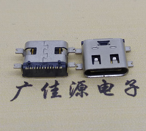 陕西type-c16p母座全贴带弹片连接器