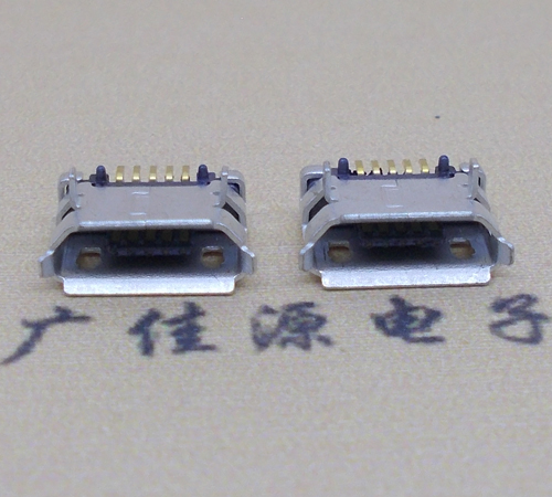 陕西高品质Micro USB 5P B型口母座,5.9间距前插/后贴端SMT