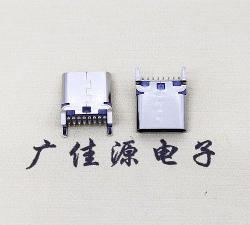 陕西USB 3.1TYPE-C16Pin立贴母头座子引脚接线正负级详解